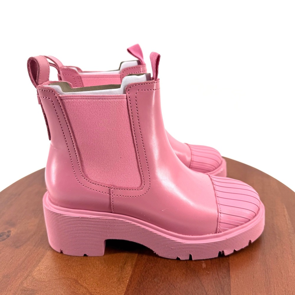 Camper Milah Chelsea Boots Pink Leather Platform Lug Sole Women EU 36 US 6 NIB